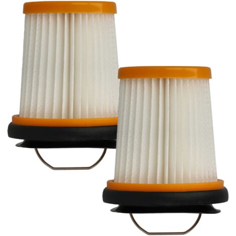 vhbw 2x Filter compatible with Shark Ion W1, WV200, UV200CCO, WV201, WV200C, WV205, WV203C Vacuum Cleaner - HEPA filter Orange Black White (1/5)