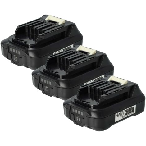 vhbw 3x Battery compatible with Makita TW140DW, TW140D, TW140, TM30DZKX1, TW140DWAE, TM30DZ, TM30DY1JX5 Power Tools (2500 mAh, Li-Ion, 12 V) (1/5)