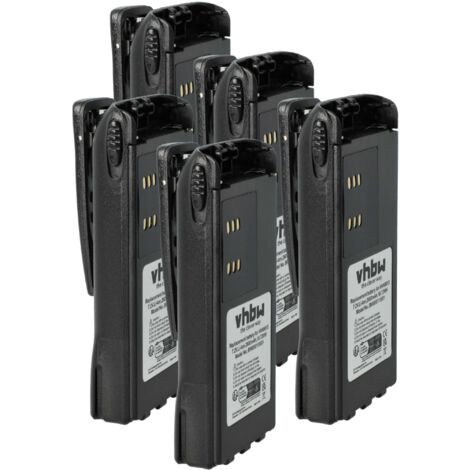 vhbw 5x Battery compatible with Motorola GP280, GP328, GP240, GP329, ATS2500, GP1280, GP140, GP320 Radio, Walkie-Talkie (2600 mAh, 7.4 V, Li-Ion) (1/5)
