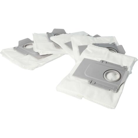 vhbw 5x Dust Bag compatible with Roborock T8 Robot Vacuum Cleaner - Dust Storage Bag for the Suction Unit