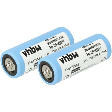 vhbw 2x Battery compatible with Braun Series 9 9075cc, 9040s wet & dry, 9095cc, 9090cc Electric Razor (1300 mAh, 3.7 V, Li-Ion)