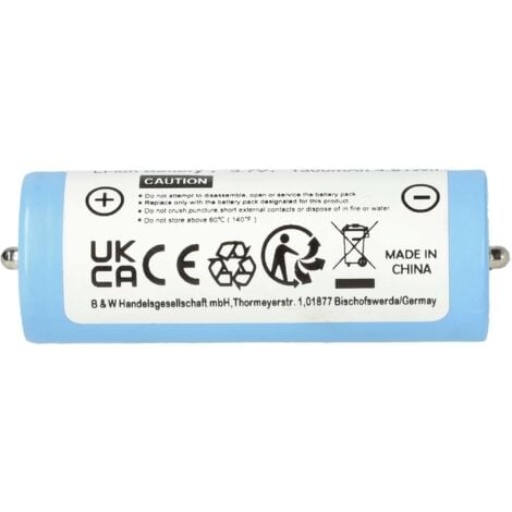 vhbw 2x Battery compatible with Braun Series 9 9075cc, 9040s wet & dry, 9095cc, 9090cc Electric Razor (1300 mAh, 3.7 V, Li-Ion)