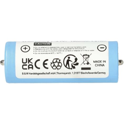 vhbw 2x Battery compatible with Braun Series 7 760 cc (5673, 5693), 790 CC, 765-3 CC Electric Razor (1300 mAh, 3.7 V, Li-Ion)
