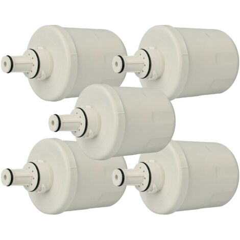vhbw 5x Fridge Water Filter compatible with Samsung RS2556WW, RS2556SH, RS2556SW, RS2555SW, RS2556BB, RS2555SL, RS2555BB Refrigerator (1/5)