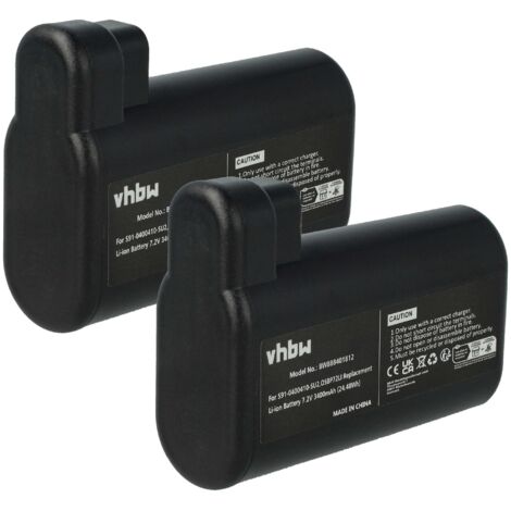 vhbw 2x batteria compatibile con Makita W001G, UX01GZ utensile