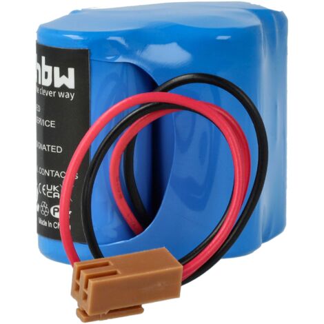 vhbw 5x Battery compatible with Allen Bradley 1747-L542 SLC 5/04, 1747-L542P SLC 5/04 Industrial Controller (3000 mAh, 6 V, Li-MnO2)