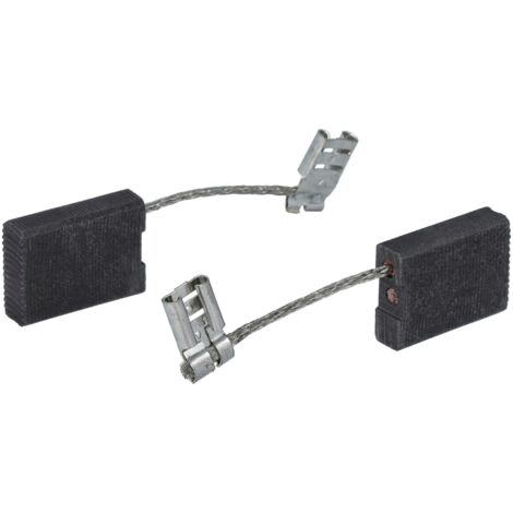 vhbw 2x Carbon Brush 6.3 x 17 x 23 mm replacement for Flex 443.816 for angle grinder + Spring (1/5)