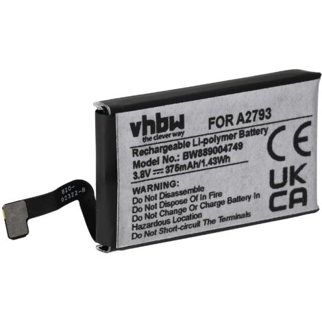 vhbw Battery compatible with Apple AirPods Wireless Headset