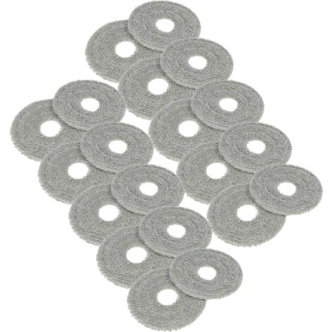 vhbw 20x Cleaning Cloth compatible with Xiaomi S20+, X10+ Robotic Vacuum Cleaner - Mopping Cloth, Mop Pad - microfibre pad (1/5)