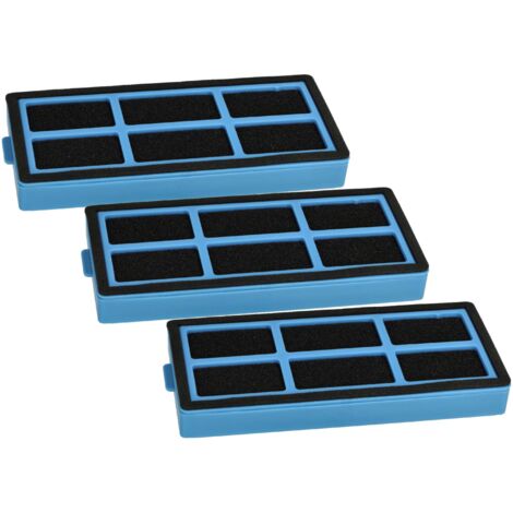 vhbw 3x Filter compatible with Proscenic 850T Robot Vacuum Cleaner - Filter Element