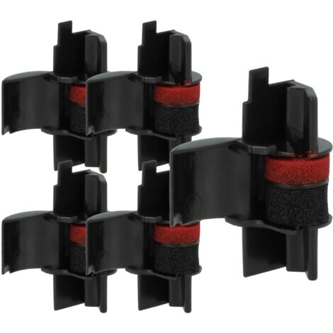 vhbw 5x Ink Roller Black compatible with Rebell Print 1630/A/G, 1620/S, 1611 P TAX Cash Register, Calculator (1/5)
