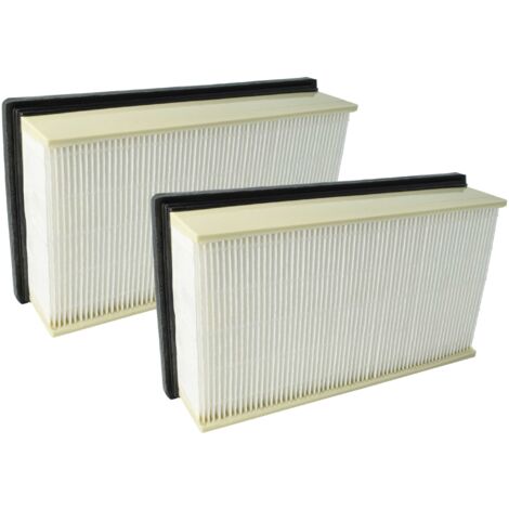 vhbw 2x Flat-Fold Filter compatible with AL-KO Jet-Stream Vacuum Cleaner, Wet/Dry Vacuum Cleaner - Pleated Filter Element (1/5)