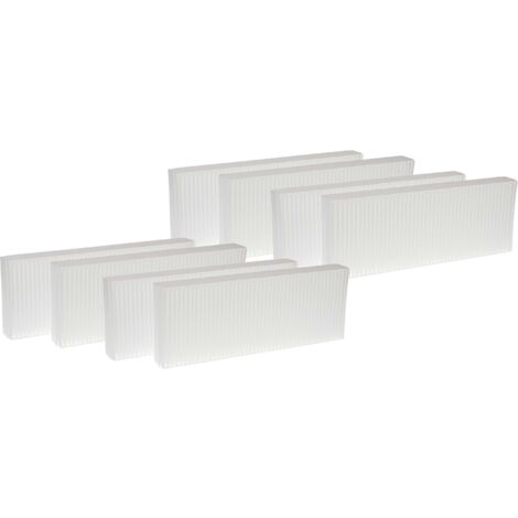 vhbw Air Filter Set compatible with Zehnder Paul Novus 300, 450 Ventilation Devices - G4 / F7 8-Part Kit, 48 x 18 x 10 cm White (1/5)