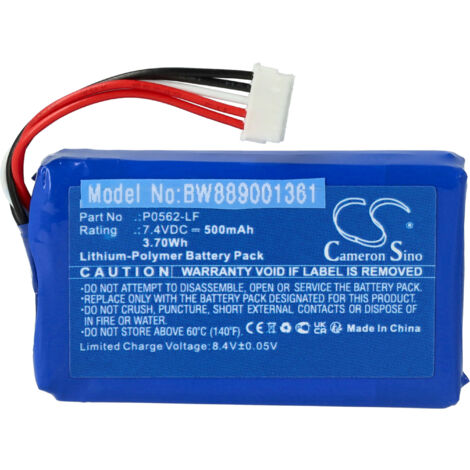 vhbw Battery compatible with HP Z9L26A Photo Printer (500 mAh, 7.4 V, Li-polymer) (1/5)