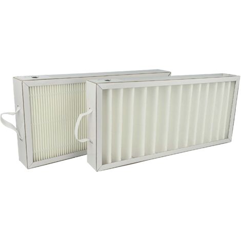 vhbw Air Filter Set compatible with Pluggit Avent P300N, AP300, P300 Ventilation Devices - G4 / F7 2-Part Kit, 35 x 16 x 4.5 cm White (1/5)