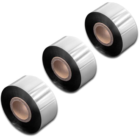 vhbw 3x Thermal Ribbon compatible with Zebra 105SL, 105SE, 110 Xi, 140 ...