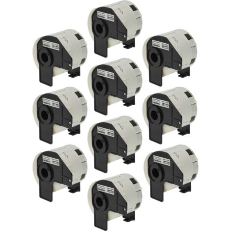 vhbw 10x Label Roll with Holder 62mm x 29mm (800 Label) compatible with Brother PT QL720NW Label Maker - Premium (1/5)