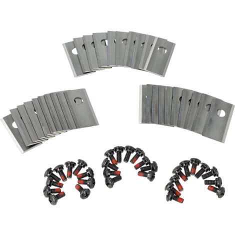 vhbw 30x Replacement Blade compatible with Worx Landroid WG791E, WG754E, WG791E.1, S 500 i Cordless Lawnmower - Cutter Blades, Silver, Stainless Steel (1/5)