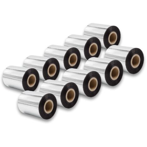 vhbw 10x Thermal Ribbon compatible with Godex RT730 Label Printer, 80 ...