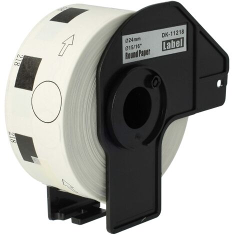 vhbw Label Roll with Holder 24mm (1000 Label) Replacement for Brother DK-11218 for Label Maker - Premium (1/5)