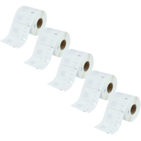 vhbw 5x Label Roll 54mm x 11mm (1500 Label) compatible with Dymo LabelWriter 400 Duo, 300, 310, 315, 400, 320, 330 Label Maker (1/5)