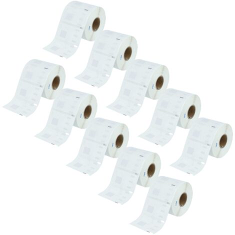 vhbw 10x Label Roll 54mm x 11mm (1500 Label) compatible with Dymo LabelWriter 4XL, EL40, SE450, SE300, EL60 Label Maker (1/5)