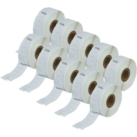 vhbw 10x Label Roll 25mm x 54mm (500 Label) compatible with Seiko Smart Label Printer SLP240, SLP410 Label Maker White (1/5)