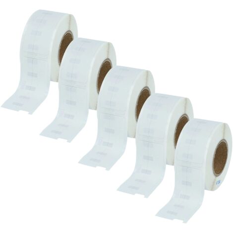 vhbw 5x Label Roll 12mm x 50mm (220 Label) Replacement for Dymo 99017 for Label Maker White (1/5)