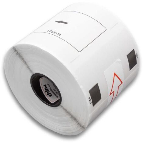 vhbw Label Roll 62mm x 100mm (300 Label) compatible with Brother PT QL-710W, QL-720, QL720NW, QL-710 Label Maker White