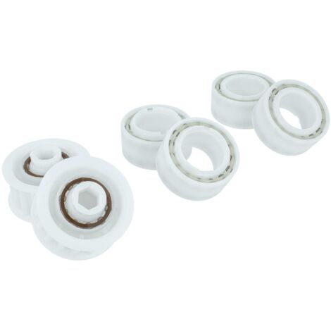 vhbw 4x guide wheels, 2x pulleys compatible with Maytronics Dolphin SOPRA PERFECT, SPORA CLASSIC, SF40, PS40, Smart Active Pool Vacuum Cleaner (1/5)