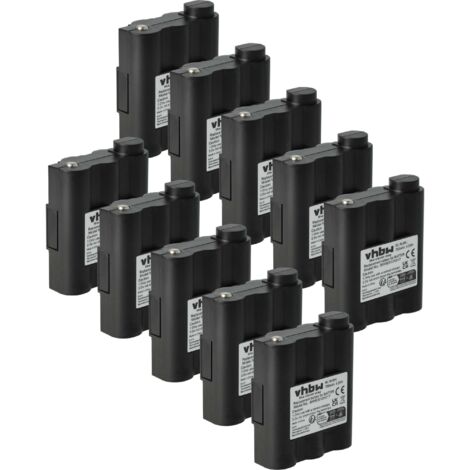 vhbw Battery compatible with Alan/Midland GXT-700, GXT-710, GXT-720, GXT-750, GXT-756, GXT-757, GXT-775 radio, walkie talkie (700mAh 6V NiMH