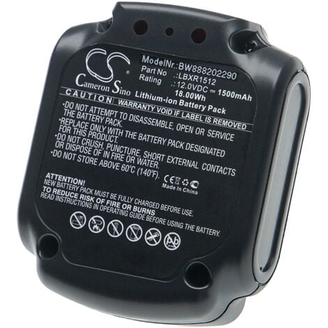 REPLACEMENT BATTERY FOR BLACK & DECKER BDCDD12