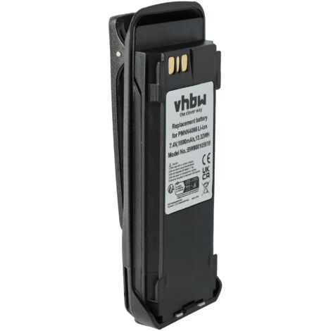 vhbw Battery Replacement for Motorola PMNN4066A, PMNN4069A, PMNN4104 ...