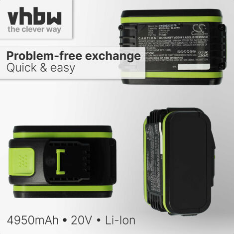 vhbw Replacement Battery compatible with Worx WR141 WR141E