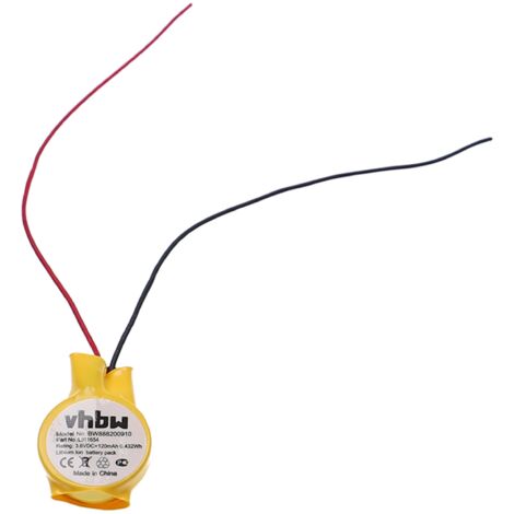 vhbw Accuvervanging voor Bose CP1654, LIR1654 voor draadloze headset hoofdtelefoon (120mAh, 3,7V, Li-Ion