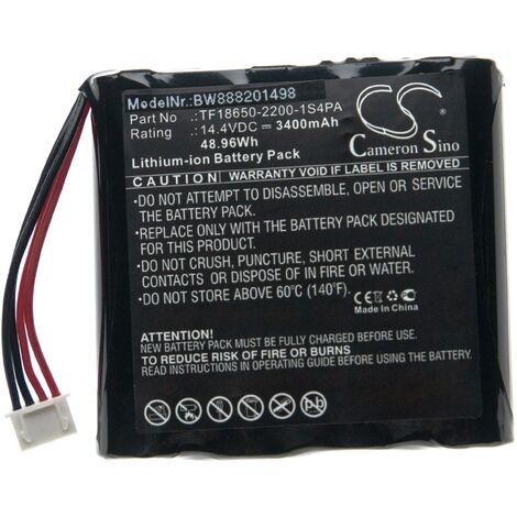 vhbw 1x Battery compatible with Marshall Kilburn Digital Radio (3400mAh, 14.4 V, Li-ion) (1/3)