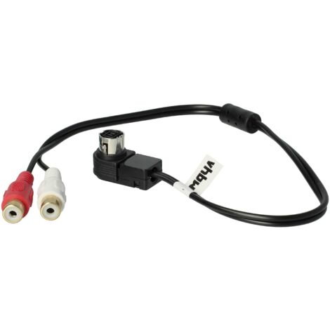 Ai.Net Aux To RCA Adapter Cable With 3.5mm Jack For Alpine/JVC Car Stereo - 23cm+115cm