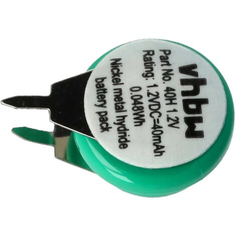 Ni Mh 40H Ni-Mh 1.2V 40ma Batterij 40Mah Oplaadbare Knoopcel
