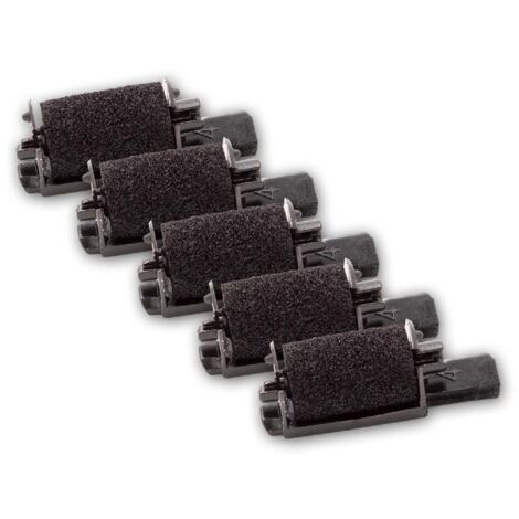 Adler Royal 435DX Cash Register Ink Rollers - Pack Of 3, Black, Reliable Replacement