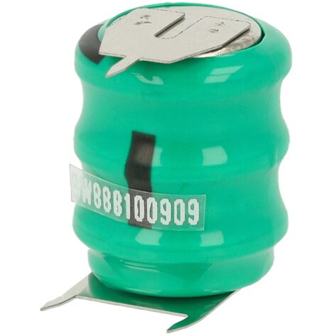 Lot De 5 Batteries NiMH Vhbw – Pile Bouton 1/V80H, 80mAh, 1,2V, 2 Broches