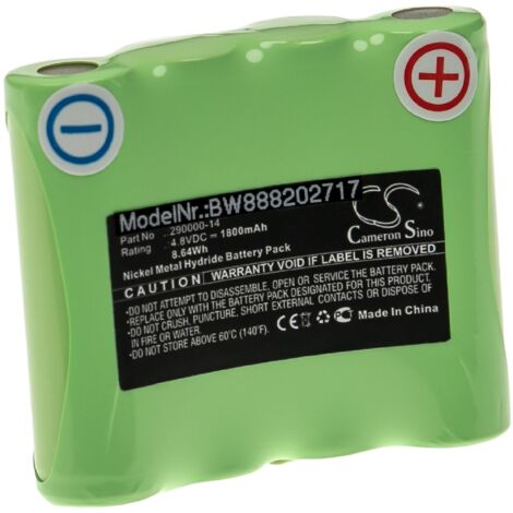 vhbw Replacement Battery compatible with Linienlaser FLG 40-Green Measuring Devices (1800mAh, 4.8V, NiMH) (1/2)