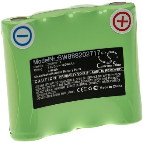 VHBW Kompatibel Mit Panasonic NV-S10, NV-S65E, NV-S58, NiMH Akku, 4.8 Volt, 3600 MAh
