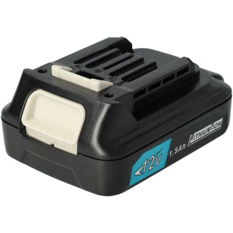 vhbw Battery Replacement for Makita BL1020B, BL1020B-2, BL1021, BL1021B, BL1021B-2, BL1040 for Electric Power Tools (1500mAh Li-Ion 12V)
