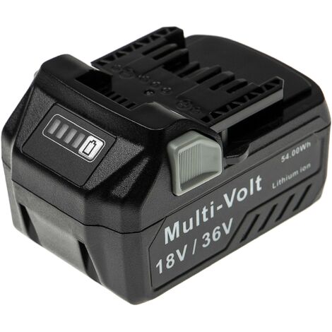 vhbw Battery compatible with HiKOKI G3612DA, G3613DA, G3613DB, G3623DA, R18DSAL Electric Power Tools (3000 / 1500 mAh, Li-Ion, 18 / 36 V) (1/3)
