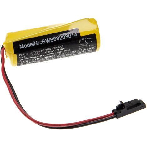 vhbw Battery compatible with Allen Bradley 1785-L20BK, 1785-L20C, 1785-L20C15, 1785-L20B CNC Router, CNC Controller (2200 mAh, 3 V, Li-MnO2) (1/2)