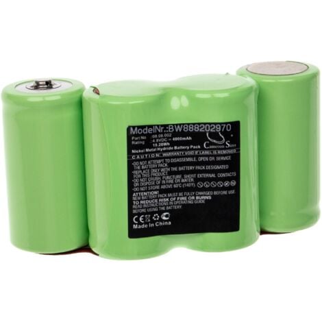 vhbw Battery Replacement for Theis 08.08.002 for Measuring Devices (4000mAh, 4.8V, NiMH)