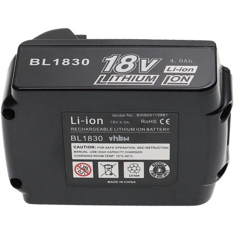 Makita 18 Volt 4000 mAh Li-ion Replacement Battery