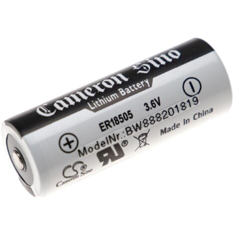 vhbw Lithium ER18505 Round Cell Battery - Primary Battery (4000mAh, 3 ...