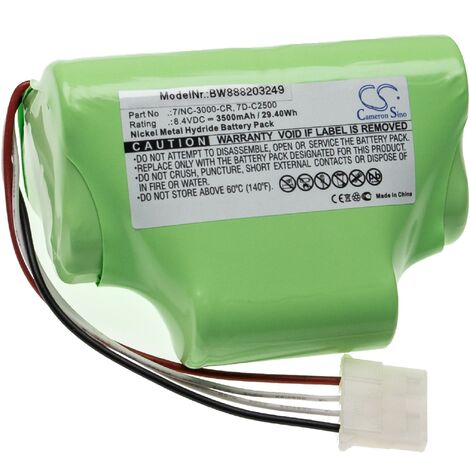 vhbw Battery Replacement for Black & Decker A9252, A9266, A9275, CD, FS,  FSL, HP, MT, PS Serien for Electric Power Tools (2000mAh NiMH 12V)