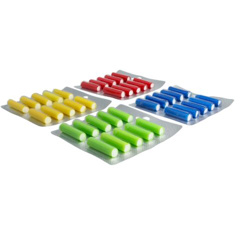 vhbw 40x Air Freshener Sticks for Vacuum Cleaner e.g. compatible with AEG and Many Other Brands - Deo Sticks, Lemon